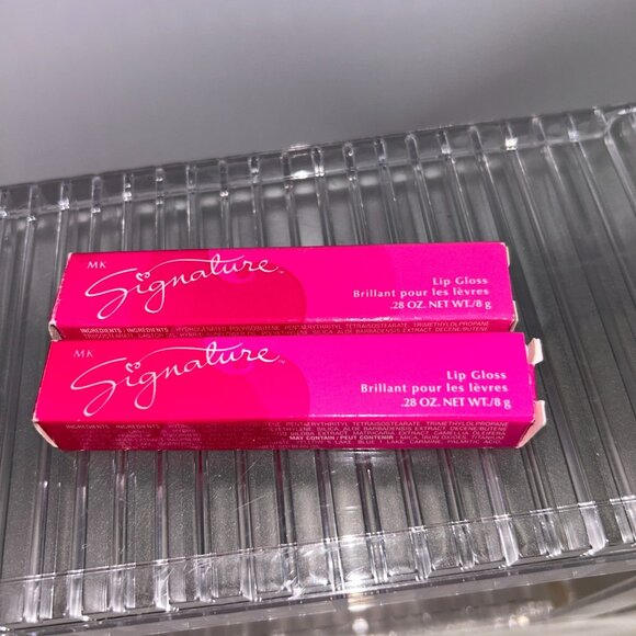 TWO Mary Kay Signature Lip Gloss Grapefull/ Tout Raisin .28 Oz In Box - Picture 4 of 4